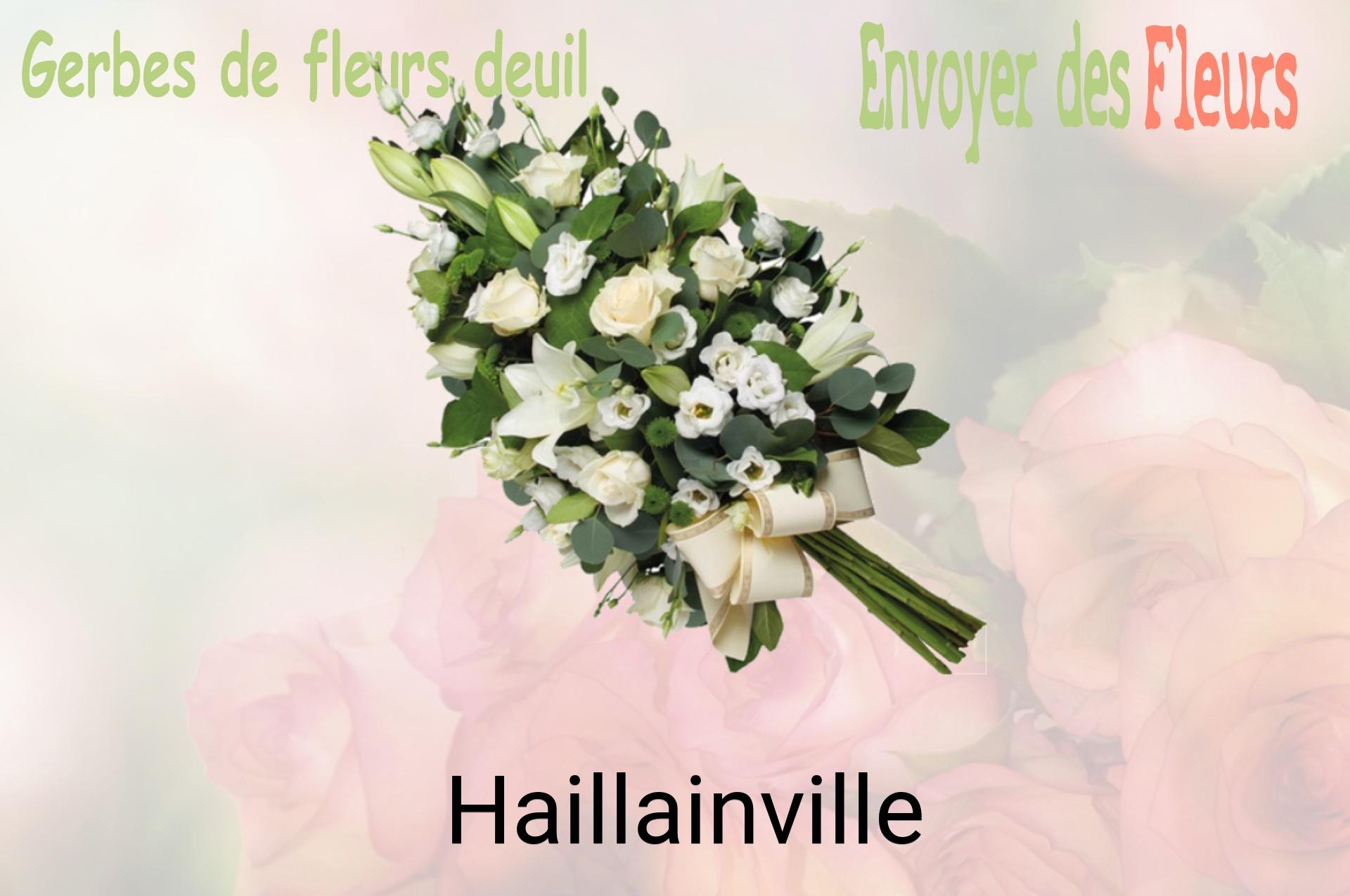 Gerbe de fleurs de deuil livrée à Haillainville